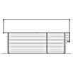 SKAN HOLZ Gartenhaus Esbjerg 3 (Außenmaß inkl. Dachüberstand (B x T): 720 x 660 cm, Holz, Natur) | BAUHAUS
