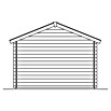 SKAN HOLZ Gartenhaus Faro 1 (Außenmaß inkl. Dachüberstand (B x T): 340 x 300 cm, Holz, Natur) | BAUHAUS