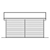 SKAN HOLZ Gartenhaus Ostende (Außenmaß inkl. Dachüberstand (B x T): 440 x 380 cm, Holz, Natur, 12 m²) | BAUHAUS
