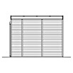 SKAN HOLZ Gartenhaus Tokio 2 (Außenmaß inkl. Dachüberstand (B x T): 340 x 440 cm, Holz, Natur, 11,56 m², Einschalig) | BAUHAUS