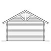 SKAN HOLZ Gartenhaus Bern 1 (Außenmaß inkl. Dachüberstand (B x T): 500 x 500 cm, Holz, Natur, Dachschalung & Dachlattung) | BAUHAUS