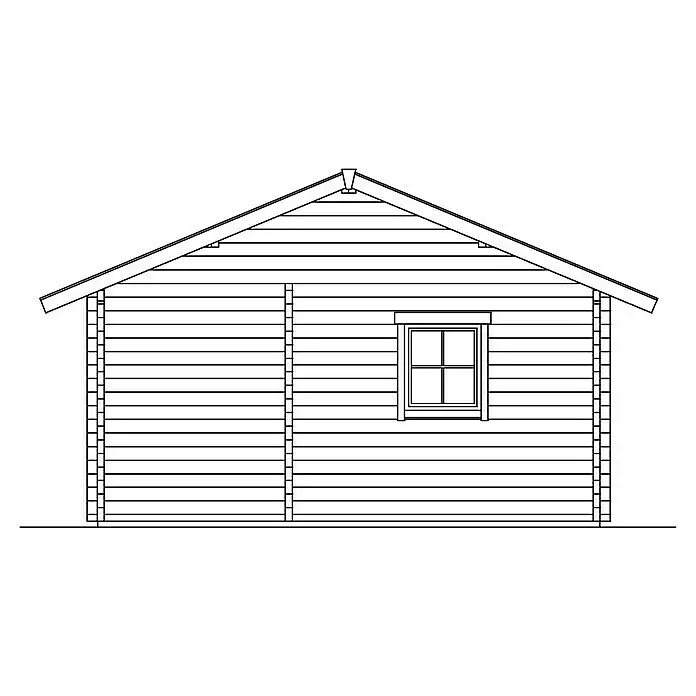 Skan Holz Gartenhaus OntarioAußenmaß inkl. Dachüberstand (B x T): 680 x 580 cm, Holz, Natur, Dachschalung & Dachlattung