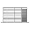 SKAN HOLZ Gartenhaus Tokio 2 (Außenmaß inkl. Dachüberstand (B x T): 340 x 440 cm, Holz, Natur, 11,56 m², Einschalig) | BAUHAUS