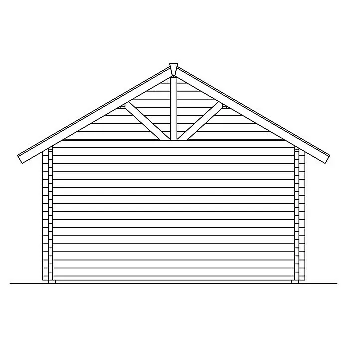 Skan Holz Gartenhaus Toronto 1Außenmaß inkl. Dachüberstand (B x T): 500 x 500 cm, Holz, Natur, 17,64 m², Dachschalung & Dachlattung