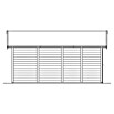 SKAN HOLZ Garage Varberg 2 (Außenmaß inkl. Dachüberstand (B x T): 540 x 585 cm, Unbehandelt Natur) | BAUHAUS