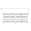 SKAN HOLZ Garage Varberg 3 (Außenmaß inkl. Dachüberstand (B x T): 610 x 585 cm, Rot) | BAUHAUS