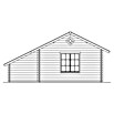 SKAN HOLZ Gartenhaus Esbjerg 3 (Außenmaß inkl. Dachüberstand (B x T): 720 x 660 cm, Holz, Natur) | BAUHAUS
