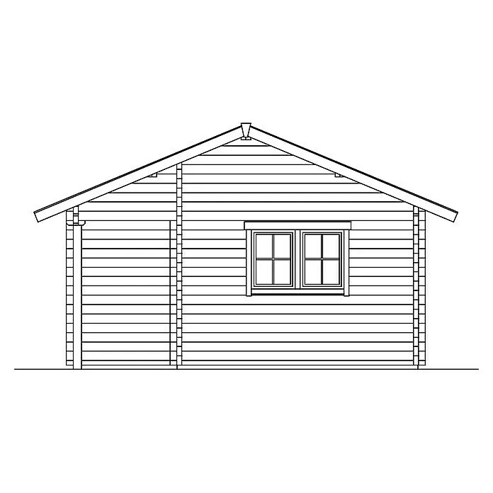 Skan Holz Gartenhaus OntarioAußenmaß inkl. Dachüberstand (B x T): 680 x 580 cm, Holz, Natur, Dachschalung & Dachlattung