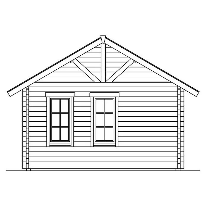 Skan Holz Gartenhaus Toronto 2Außenmaß inkl. Dachüberstand (B x T): 500 x 640 cm, Holz, Natur, 23,52 m², Dachschalung & Dachlattung