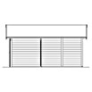 SKAN HOLZ Garage Varberg 2 (Außenmaß inkl. Dachüberstand (B x T): 540 x 585 cm, Unbehandelt Natur) | BAUHAUS