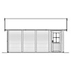 SKAN HOLZ Garage Varberg 3 (Außenmaß inkl. Dachüberstand (B x T): 610 x 585 cm, Rot) | BAUHAUS