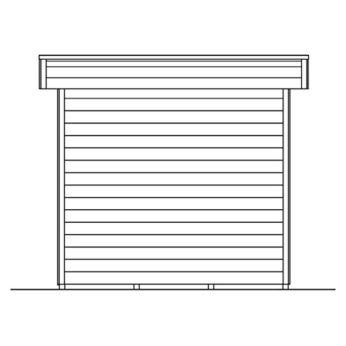 Skan Holz Gartenhaus Venlo 1Außenmaß inkl. Dachüberstand (B x T): 290 x 290 cm, Holz, Natur