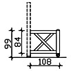 SKAN HOLZ Brüstungsgeländer (Passend für: Skan Holz Leimholz-Pavillons, Pfostenabstand min. 270 cm, Eiche hell) | BAUHAUS