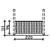 SKAN HOLZ Brüstungsgeländer (Passend für: Skan Holz Leimholz-Terrassenüberdachungen, Pfostenabstand 220 cm, Weiß) | BAUHAUS