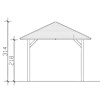 SKAN HOLZ Pavillon Cannes 1 (L x B: 374 x 374 cm, Eiche hell) | BAUHAUS