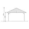 SKAN HOLZ Pavillon Cannes 3 (L x B: 504 x 504 cm, Schiefergrau) | BAUHAUS