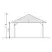 SKAN HOLZ Pavillon Cannes 4 (L x B: 569 x 569 cm, Weiß) | BAUHAUS