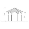 SKAN HOLZ Pavillon Colmar 2 (L x B: 364 x 420 cm, Nussbaum) | BAUHAUS