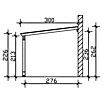 SKAN HOLZ Carport Eifel (Außenmaß inkl. Dachüberstand (B x T): 3 x 5,41 m, Einzelcarport, Nussbaum) | BAUHAUS