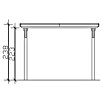 SKAN HOLZ Carport Emsland (Außenmaß inkl. Dachüberstand (B x T): 3,54 x 8,46 m, Einzelcarport, Nussbaum, Materialspezifizierung Dach: Aluminium-Dachplatten, Ohne Abstellraum) | BAUHAUS