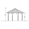 SKAN HOLZ Pavillon Lyon 2 (L x B: 484 x 484 cm, Natur) | BAUHAUS