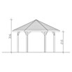 SKAN HOLZ Pavillon Nancy 3 (L x B: 416 x 480 cm, Natur) | BAUHAUS