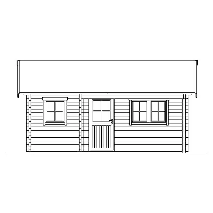 Skan Holz Gartenhaus OntarioAußenmaß inkl. Dachüberstand (B x T): 680 x 580 cm, Holz, Natur, Dachschalung & Dachlattung