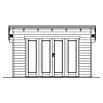 SKAN HOLZ Gartenhaus Ostende (Außenmaß inkl. Dachüberstand (B x T): 440 x 380 cm, Holz, Natur, 12 m²) | BAUHAUS