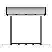 SKAN HOLZ Kaminholzregal Paul 1 (240 x 88 x 229 cm, Holz, Nussbaum) | BAUHAUS