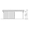 SKAN HOLZ Carport Wendland (Außenmaß inkl. Dachüberstand (B x T): 6,3 x 8,79 m, Doppelcarport, Eiche Hell, Materialspezifizierung Dach: Aluminium-Dachplatten, Mit Abstellraum) | BAUHAUS