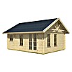 SKAN HOLZ Gartenhaus Bern 2 (Außenmaß inkl. Dachüberstand (B x T): 500 x 640 cm, Holz, Natur, 2 Lagen Dachschaltung) | BAUHAUS