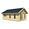 SKAN HOLZ Gartenhaus Bern 4 (Außenmaß inkl. Dachüberstand (B x T): 500 x 740 cm, Holz, Natur, 27,72 m²) | BAUHAUS