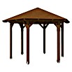 SKAN HOLZ Pavillon Colmar 2 (L x B: 364 x 420 cm, Nussbaum) | BAUHAUS