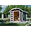 SKAN HOLZ Gartenhaus Delft (Außenmaß inkl. Dachüberstand (B x T): 290 x 310 cm, Holz, Schiefergrau) | BAUHAUS