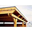 SKAN HOLZ Carport Emsland (Außenmaß inkl. Dachüberstand (B x T): 4,04 x 8,46 m, Einzelcarport, Eiche Hell, Materialspezifizierung Dach: Aluminium-Dachplatten) | BAUHAUS