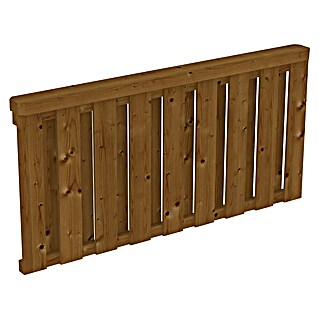 SKAN HOLZ Brüstungsgeländer (Passend für: Skan Holz Terrassenüberdachungen aus Douglasie, Pfostenabstand 170 cm, Nussbaum)