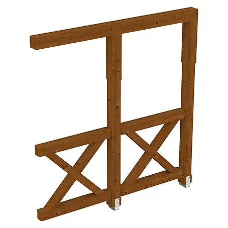 SKAN HOLZ  Seitenwand Andreaskreuz