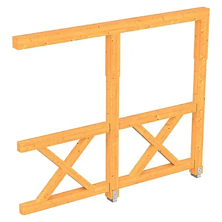 SKAN HOLZ  Seitenwand Andreaskreuz