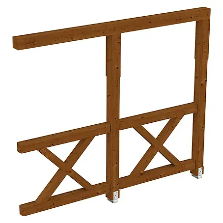 SKAN HOLZ  Seitenwand Andreaskreuz