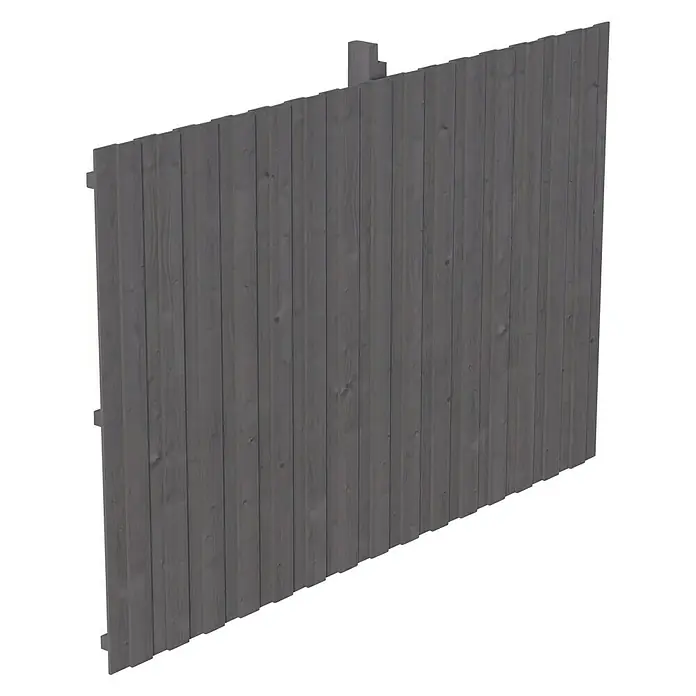 SKAN HOLZ Rückwand - B x H: 341 x 220 cm, Passend für: Skan Holz Carports, Schiefergrau - Graue Holzwand mit vertikalen Brettern. Ideal für Garten, Terrasse oder als Sichtschutz. Robuste Bauweise für lange Haltbarkeit.
