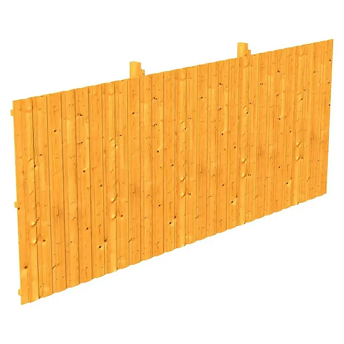 SKAN HOLZ Rückwand - B x H: 550 x 220 cm, Passend für: Skan Holz Carports, Eiche Hell - Abbildung einer Holzwand, die aus vertikalen Brettern besteht. Die Wand hat eine helle Holzfarbe und eine deutliche Maserung.