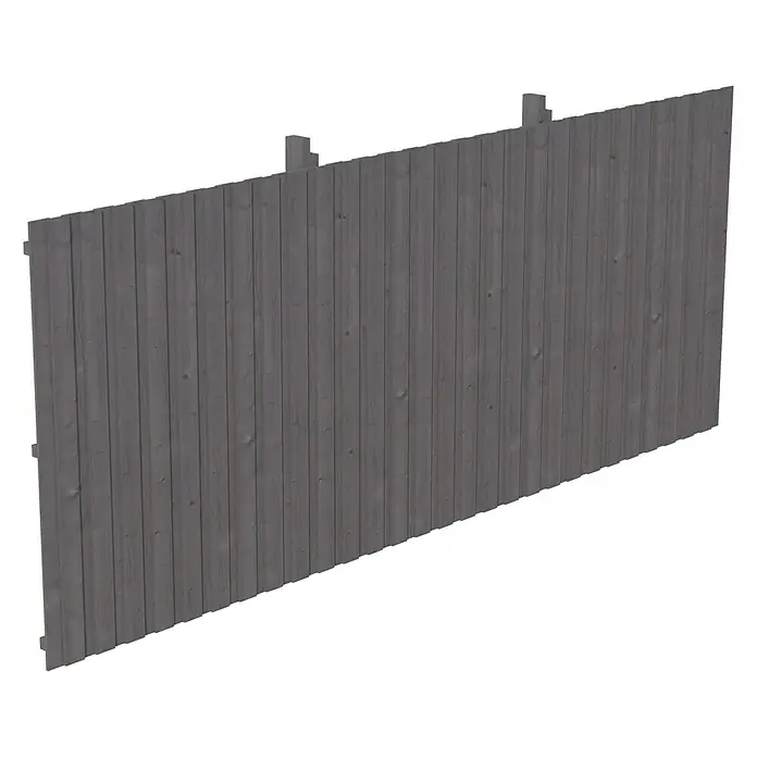 SKAN HOLZ Rückwand - B x H: 550 x 220 cm, Passend für: Skan Holz Carports, Schiefergrau - Grauer Holzzaun für den Außenbereich, ideal für Privatsphäre und Abgrenzung. Robustes Material für lange Haltbarkeit im Garten.