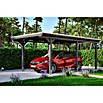 SKAN HOLZ Carport Emsland (Außenmaß inkl. Dachüberstand (B x T): 3,54 x 6,04 m, Einzelcarport, Schiefergrau, Materialspezifizierung Dach: EPDM-Folie, Fichte) | BAUHAUS
