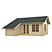 SKAN HOLZ Gartenhaus Esbjerg 3 (Außenmaß inkl. Dachüberstand (B x T): 720 x 660 cm, Holz, Natur) | BAUHAUS