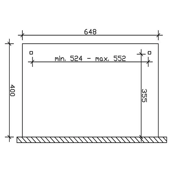 Skan Holz Terrassenüberdachung AnconaB x T: 648 x 400 cm, Eiche hell, Polycarbonat, Transparent