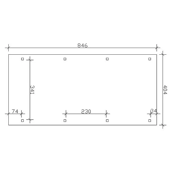 Skan Holz Carport EmslandAußenmaß inkl. Dachüberstand (B x T): 4,04 x 8,46 m, Einzelcarport, Weiß, Materialspezifizierung Dach: EPDM-Folie, Fichte