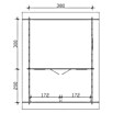 SKAN HOLZ Gartenhaus Luzern (Außenmaß inkl. Dachüberstand (B x T): 460 x 580 cm, Holz, Natur, Dachschalung & Dachlattung) | BAUHAUS