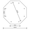 SKAN HOLZ Pavillon Nice 2 (L x B: 484 x 484 cm, Holz, Nussbaum) | BAUHAUS