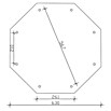 SKAN HOLZ Pavillon Nice 4 (L x B: 630 x 630 cm, Eiche hell) | BAUHAUS