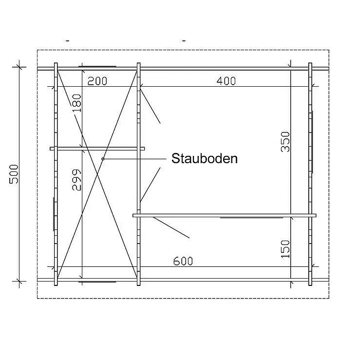 Skan Holz Gartenhaus OntarioAußenmaß inkl. Dachüberstand (B x T): 680 x 580 cm, Holz, Natur, Dachschalung & Dachlattung